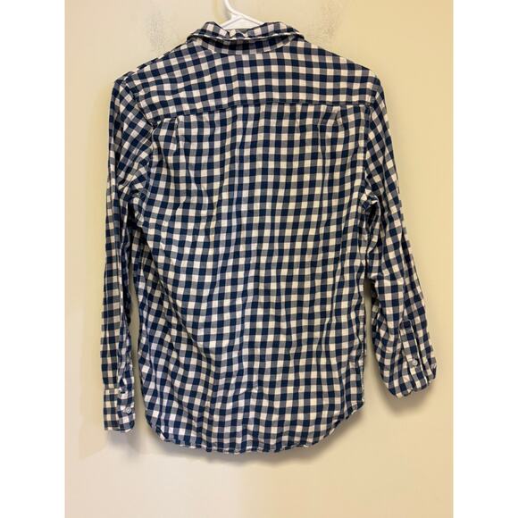 Crewcuts J.Crew Checked Button Down Shirt Size 14 Blue - Picture 4 of 5